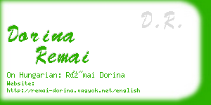 dorina remai business card